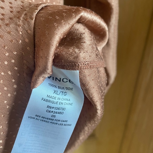 Vince Long Sleeve Silk Blouse - Picture 5 of 5